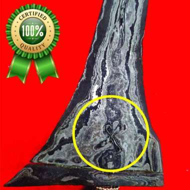 Keris Pusaka Sepuh Brojol Madura Kuno Pamor Rajah X Asli Original Warangka Gayaman Lawasan hitam