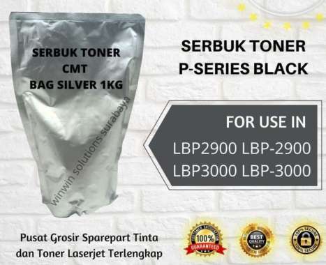 Serbuk toner cartridge LBP2900 LBP-2900 LBP3000 LBP-3000 CMT Silver sesuai