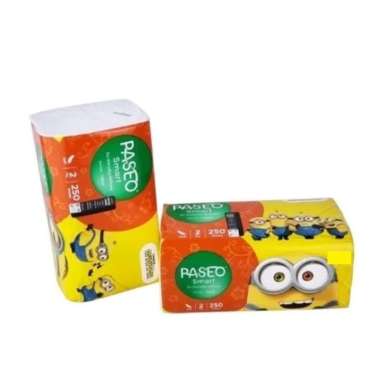 TISSUE PASEO SMART 250 SHEETS 2 PLY SOFT PACK FACIAL TISU WAJAH PERLENGKAPAN PERAWATAN RUMAH KERTAS 