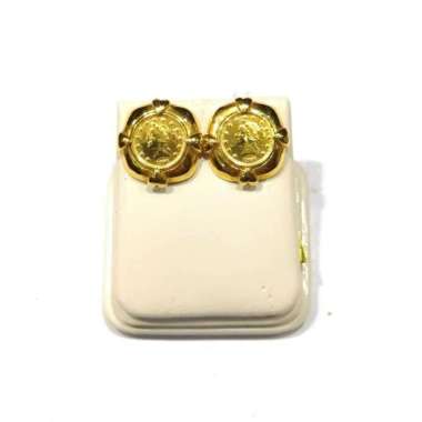 Anting Tusuk Koin Emas Kuning 700