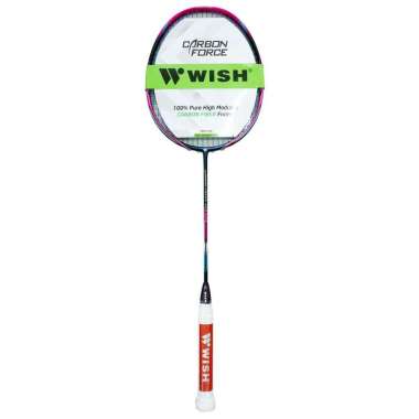 Wish Carbon Force 600 Lite Raket Badminton Navy Pink G2 (102 mm)