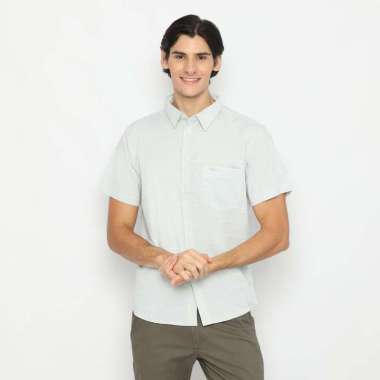 RBJ Kemeja Yarndyed Salur Hijau Regular Fit Pria Hijau M