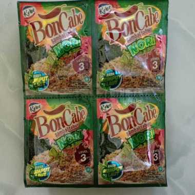 Bubuk cabe sambal abon tabur bon cabe boncabe kobe level 3 nori 10 bawang goreng 15 30 original 4.5-