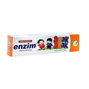 Enzim Pasta Gigi Anak Orange 42gr - Pasta Gigi Enzim
