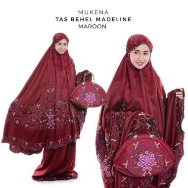 PUSAT GROSIR MUKENA DEWASA MADELINE MAROON