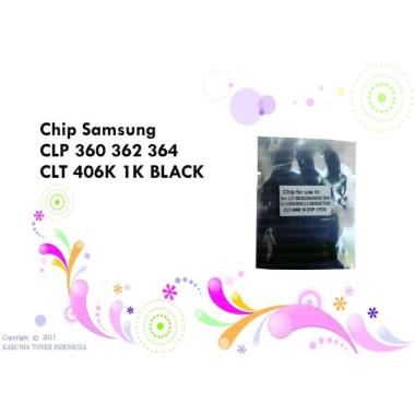 Chip Toner Samsung CLP360 362 364 365 CLX3305 3306 CLX406K 406K BLACK Hitam