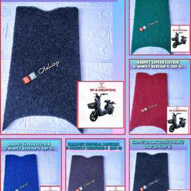 Karpet Sepeda Motor Listrik U-WINFLY RF6 u-winfly Redfish 6 Karpet Pijakan Kaki U-Winfly Biru