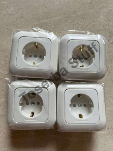 GROMMET MEJA MEETING ISI 4 EMPAT LUBANG STOP KONTAK 40CM 40 CM CUSTOM PANASONIC 4PCS