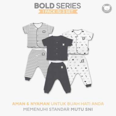 FLUFFY Stelan Pendek Panjang BOLD (Isi 3Pasang) SDJAN/SDJAB CHA NB Newborn Neci