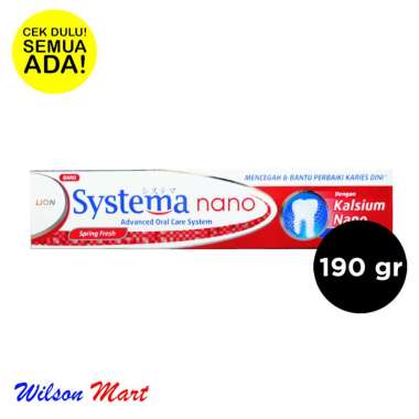 SYSTEMA NANO PASTA GIGI ODOL SPRING FRESH 190 GRAM Merah