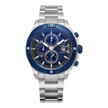 Alexandre Christie AC 6631 MC Jam Tangan Alexander Christie Pria Original Silver Blue