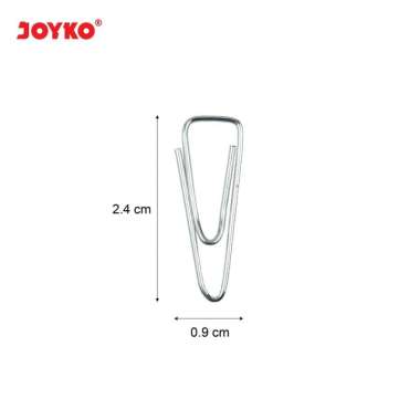 Paper Clip No.3 Joyko / Trigonal Clip No.3 Joyko (PAK = 10 DUS KECIL) 3 silver