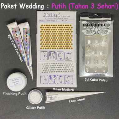 Wedding Henna Paket 3 White
