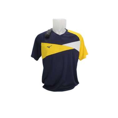 Mizuno Apparel 8011 Men's Jersey Badminton β Navy/Yellow S Navy/Yellow