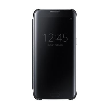 Fashion Selular Clear View Cover Casing for Samsung A3 2017 - Black