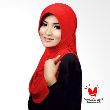 Jilbab Instan Warna Merah Marun