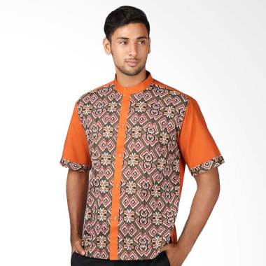 Aitana BTK-KS-154073-SS Baju Koko Batik Pria - Orange
