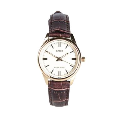 Casio LTP-V005GL-7A Jam Tangan Wanita - Gold Brown Gold