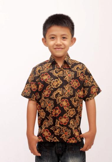 Aamir Kinsler BA11 Kemeja Batik Anak - Biru