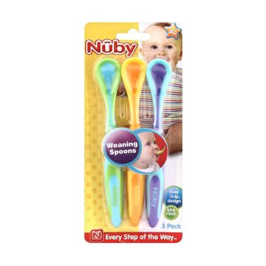 Nuby Weaning Spoons Sendok Makan Bayi [3 Pcs]