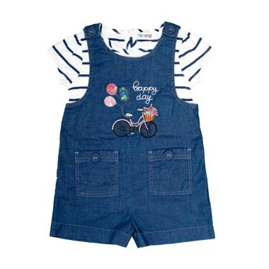 Torio 28-0440 Summer Outing Overall Set Baju Anak Perempuan Torio 28-0440 Summer Outing Overall Set Baju Anak Perempuan