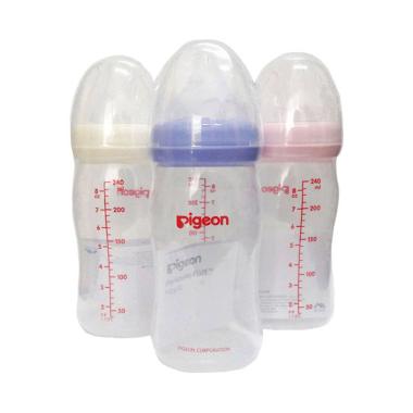 Pigeon Peristaltic Plus Wide Neck [240mL/ 3pcs] Multicolor