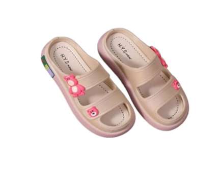 Sandal Anak PerempuanJelly Ban 2 Motif Bear 30-31 Pink