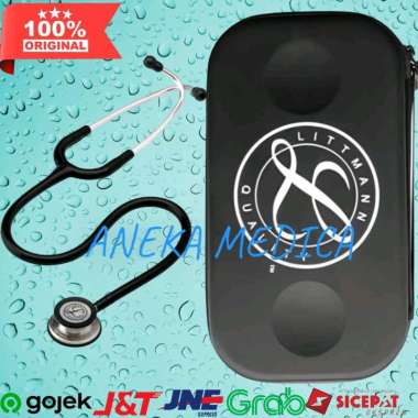 Paket stetoskop littmann classic III black dan case littmann hitam