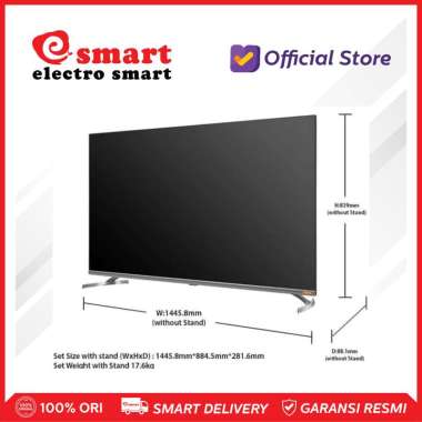 Coocaa LED TV 65 Inch Smart Android 4K UHD HDR Dolby Vision 65CUC7500