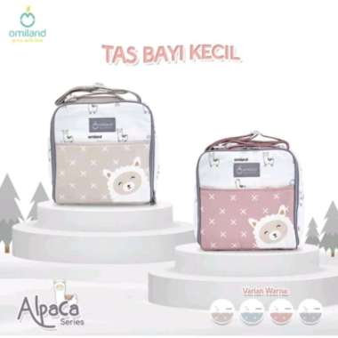 Omiland Tas Perlengkapan Bayi Multifungsi Tas Popok dan Baju Bayi Sloth Series Biru