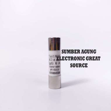 Fuse Ceramic Sekering Keramik Sekring 6A Silinder 10x38 R015 RT18 RT14