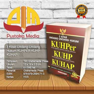 3 Kitab Undang-Undang Hukum KUHPER KUHP KUHAP Buku
