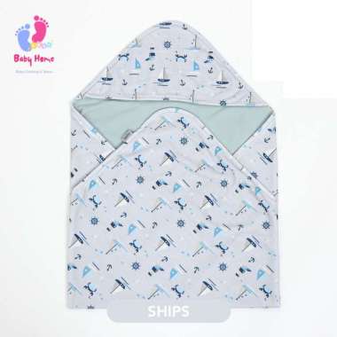 Selimut Topi Bayi Mooi Hooded Cotton Blanket SHIPS