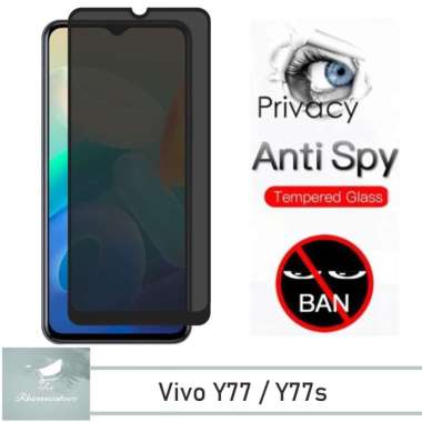 Promo Tempered Glass Layar Anti Spy Vivo Y76 5G / Y76S / Y74S / Y77 / Y77S Anti Gores Kaca Privasi V