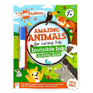 Hinkler INKredibles Amazing Animals For Curious Kids Invisible Ink Activity Book Ages 7+