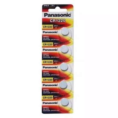Baterai Kancing Button Cell CR1220 3V CMOS Jam Tangan Fingerprint Panasonic