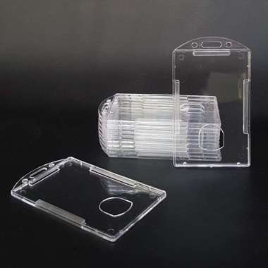 Plastik ID Card Holder/ Tempat ID Card/ Casing ID Card Bening Acrylic