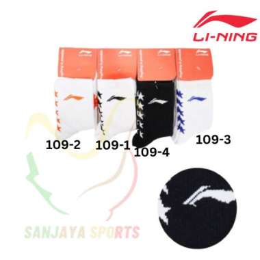KAOS KAKI LINING BADMINTON BULUTANGKIS LINING AWLQ 109 ORIGINAL BLACK