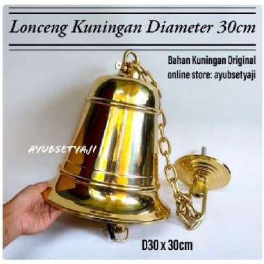 Lonceng Kuningan JUMBO BESAR D30cm Lonceng Kerucut Diameter 30cm