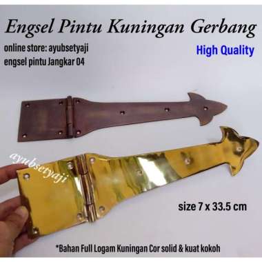 Engsel Pintu kuningan Jangkar 04 Engsel Panah Kuningan pintu Gerbang Kuning Polish