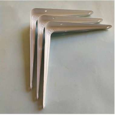 Siku rak dinding besi /ambalan / rak kayu /harga 1 buah/1pcs skrup 1 pcs fisher SIKU BESI 7.5x10cm