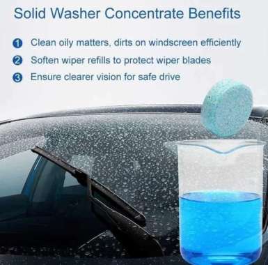 Tablet Air Wiper Anti Jamur / Sabun Wiper Mobil / Pembersih Kaca Mobil / Car Glass Cleaner
