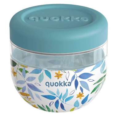 Quokka Ms Food Jar with Silicone Cover 770ml Watercolor Leaves