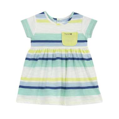 TORIO Multi Stripe Dress - Baju Anak Perempuan - Dress Anak perempuan 3-6 bulan