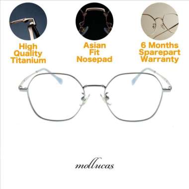 Kacamata Original Pria/Wanita-Minus Mollucas Derawan CK852 C3 Silver