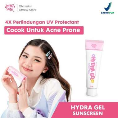 OHMYSKIN! HYDRA GEL Sunscreen / sunscreen untuk kulit jerawat