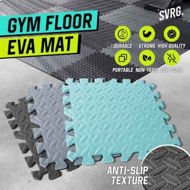 SVRG. Gym Flooring Puzzle - Eva Mat Puzzle - Matras 30x30 Black