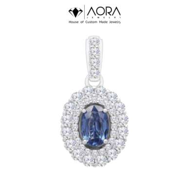 AORA Natural Ceylon Blue Sapphire Pendant 5P335