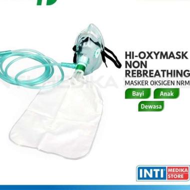 BESMED - Hi Oxymask Bayi / Anak / Dewasa | Masker Oksigen NRM Kantung Anak