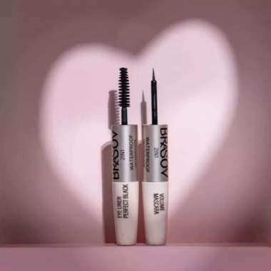 Brasov 2 in 1 Volume Mascara & Eyeliner perfect Black Waterproof